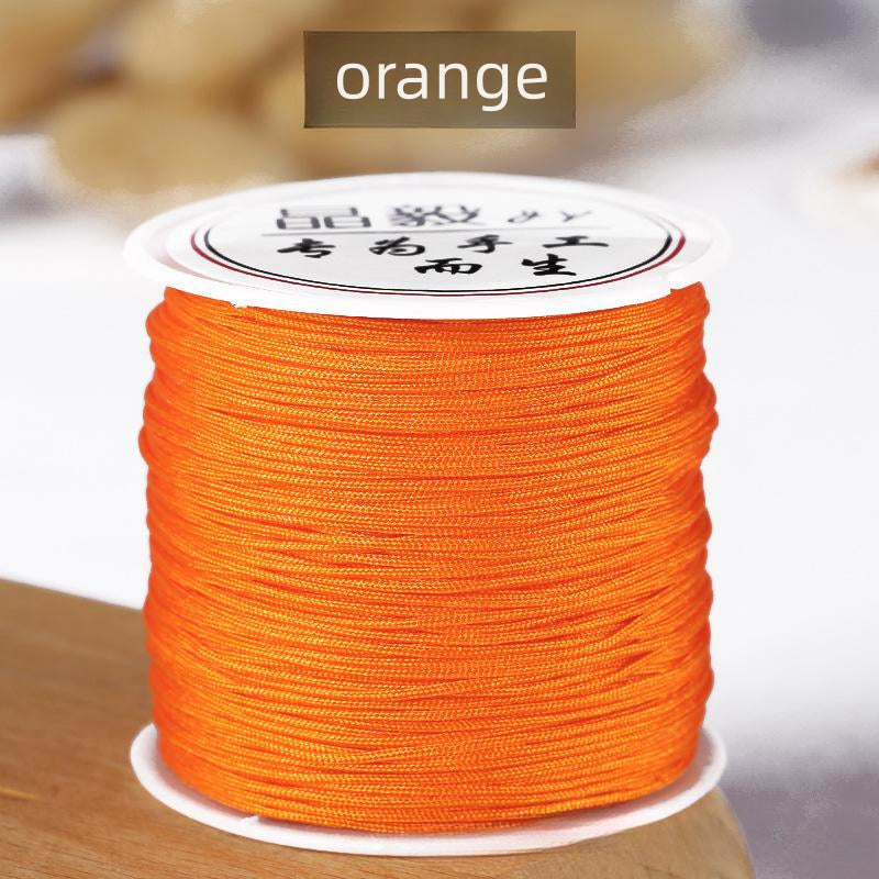 #001 - 0.8mm Nylon String for Bracelets, Chinese Knotting Cord Nylon Beading Thread, Braided Bracelets, Beading, Necklaces, Macrame Craft, Wind Chime, Jewelry Making