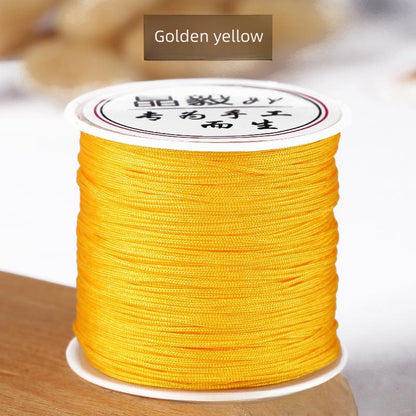 #001 - 0.8mm Nylon String for Bracelets, Chinese Knotting Cord Nylon Beading Thread, Braided Bracelets, Beading, Necklaces, Macrame Craft, Wind Chime, Jewelry Making