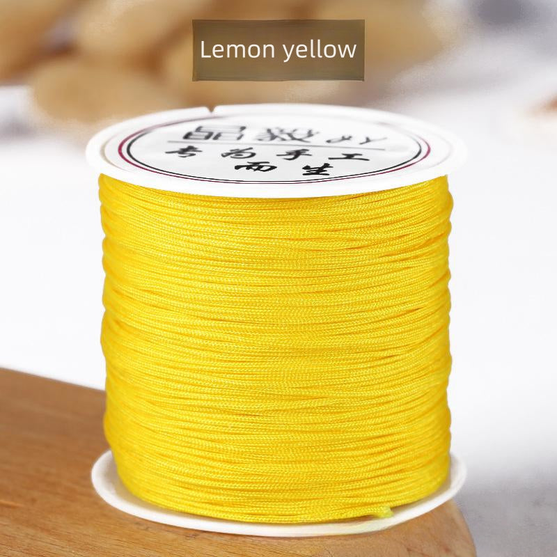 #001 - 0.8mm Nylon String for Bracelets, Chinese Knotting Cord Nylon Beading Thread, Braided Bracelets, Beading, Necklaces, Macrame Craft, Wind Chime, Jewelry Making