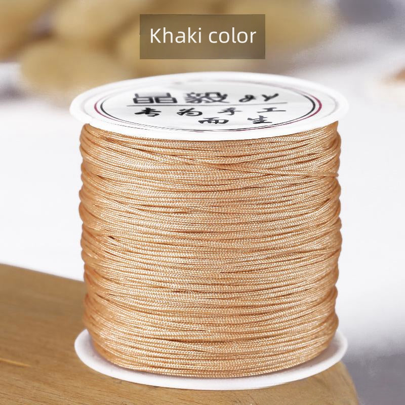 #001 - 0.8mm Nylon String for Bracelets, Chinese Knotting Cord Nylon Beading Thread, Braided Bracelets, Beading, Necklaces, Macrame Craft, Wind Chime, Jewelry Making