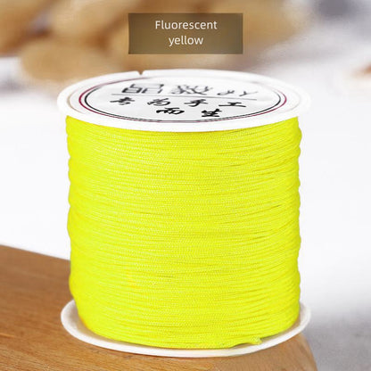 #001 - 0.8mm Nylon String for Bracelets, Chinese Knotting Cord Nylon Beading Thread, Braided Bracelets, Beading, Necklaces, Macrame Craft, Wind Chime, Jewelry Making