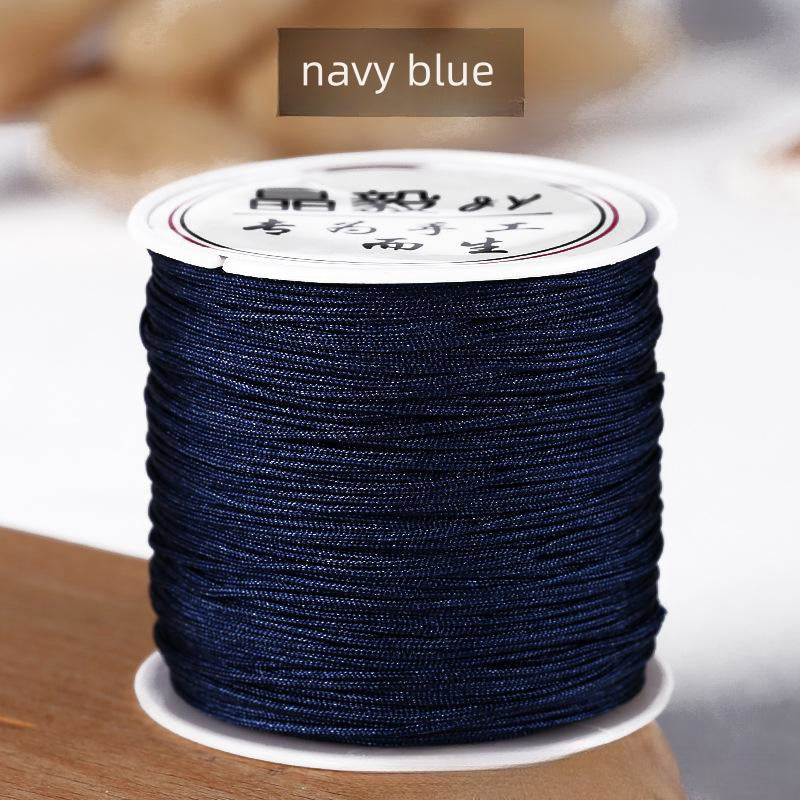 #001 - 0.8mm Nylon String for Bracelets, Chinese Knotting Cord Nylon Beading Thread, Braided Bracelets, Beading, Necklaces, Macrame Craft, Wind Chime, Jewelry Making