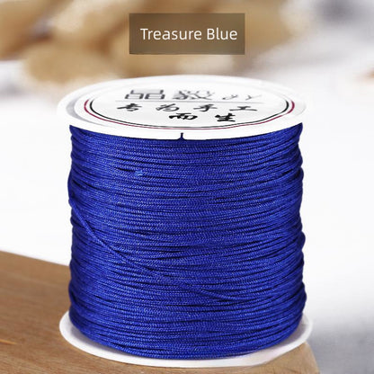 #001 - 0.8mm Nylon String for Bracelets, Chinese Knotting Cord Nylon Beading Thread, Braided Bracelets, Beading, Necklaces, Macrame Craft, Wind Chime, Jewelry Making