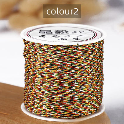 #001 - 0.8mm Nylon String for Bracelets, Chinese Knotting Cord Nylon Beading Thread, Braided Bracelets, Beading, Necklaces, Macrame Craft, Wind Chime, Jewelry Making