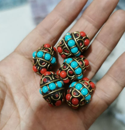 Nepal copper beads spacer beads accessories diy keychain accessories Thailand Buddha amulet necklace accessories thangka Buddha amulet necklace