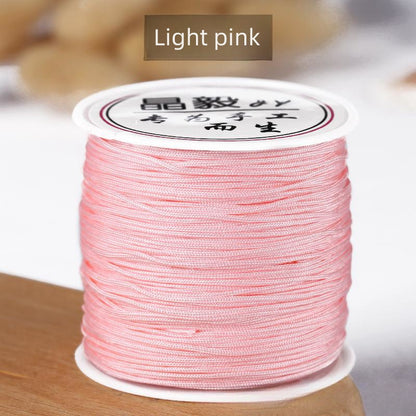 #001 - 0.8mm Nylon String for Bracelets, Chinese Knotting Cord Nylon Beading Thread, Braided Bracelets, Beading, Necklaces, Macrame Craft, Wind Chime, Jewelry Making