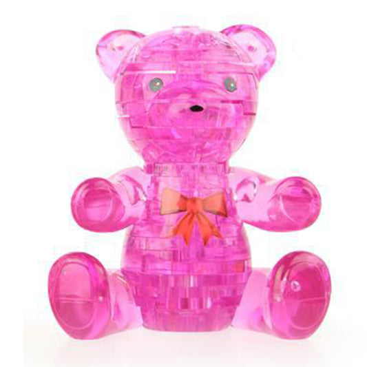 3D Crystal Puzzle Bear, Crystal Puzzle Brainteasers for Puzzlers Ages 16 and Up, 41PCS