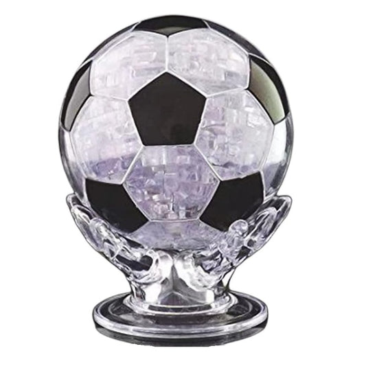 3D Crystal Puzzle Football, Crystal Puzzle Brainteasers for Puzzlers Ages 16 and Up, 77PCS