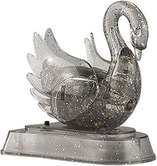 3D Crystal Puzzle Swan, Crystal Puzzle Brainteasers for Puzzlers Ages 16 and Up, 45PCS